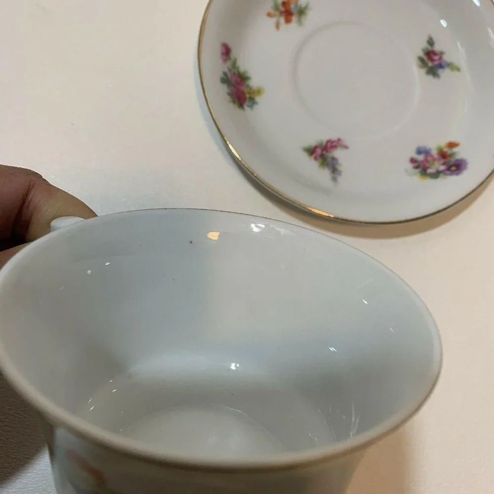 Vintage Arabia Suomi Finlandia 166‎ Floral Tea Cup